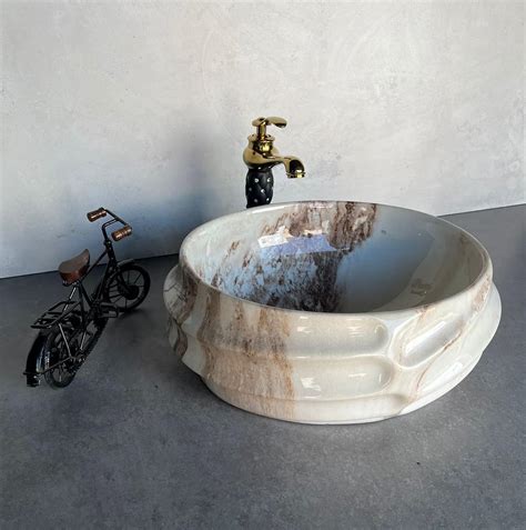 NEROBI Designer Glossy Finish Ceramic Art Wash Basin Vessel Sink Table ...