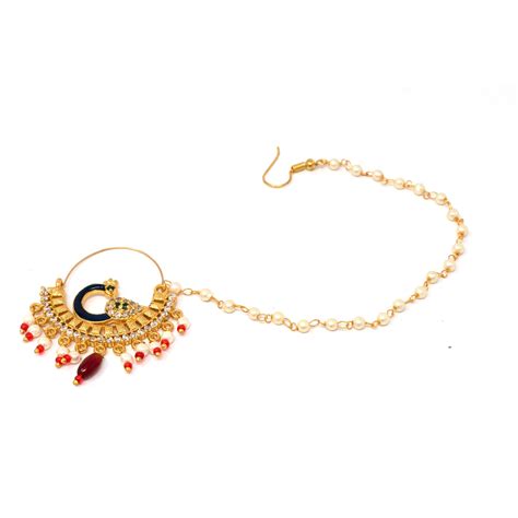 American Diamond studded Red color Meenakari work Rajasthani Premium ...
