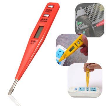 Digital LCD Display AC/DC Electric Voltage Tester Alert Test Pen ...