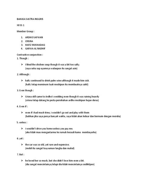Image result for Contrastive Conjunction