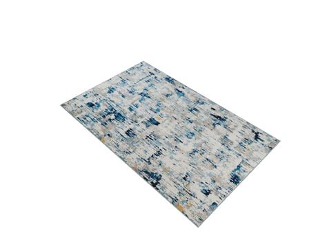 Origin 21 Blue Rain 5 X 7 (ft) Gray/Blue Indoor Abstract Area Rug in ...