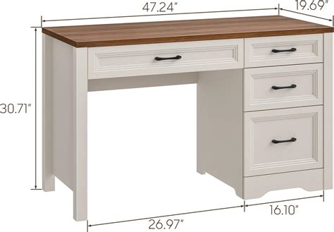 Vabches Farmhouse Executive Desk with Storage and India | Ubuy