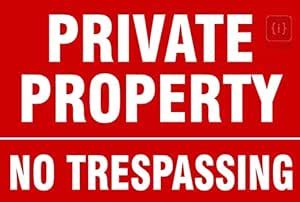 ISEE 360® Private propertie no trespassing Decal Sticker Retail Store ...