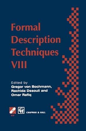 Buy Formal Description Techniques VIII (IFIP Advances in Information ...
