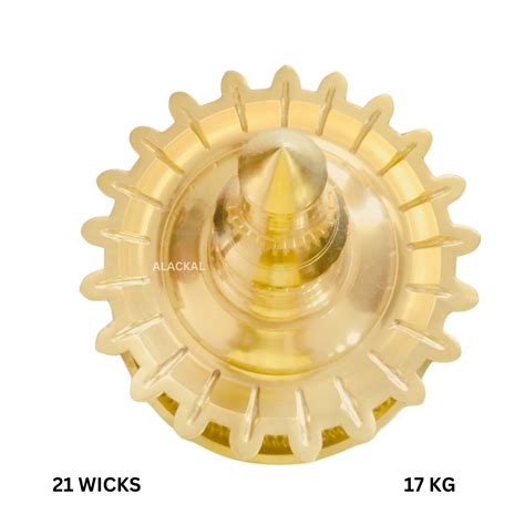 HANDCRAFTED BRONZE BHADRADEEPAM WITH 21 WICKS – Alackal Bell Metals