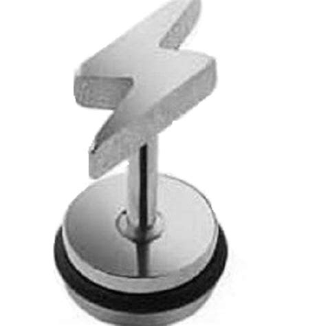 Buy OOMPH Jewellery Single Piece Of Silver Thunder Lightning Stainless ...