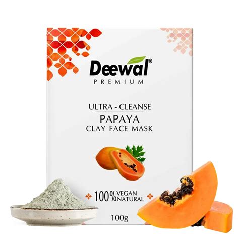 Deewal Papaya Clay Mask –100% Pure – Deewal - Herbal Beauty and Health ...