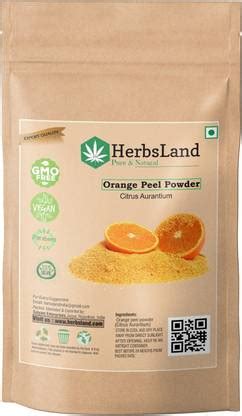 HerbsLand Organic Orange Peel Powder (Santra Chilka) for Skin (100 g ...