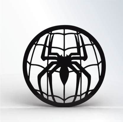 Layerr Spider Man Spider Emblem Wall Art Decorative Hanging & Sculpture ...