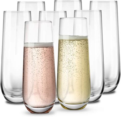stemless champagne flutes