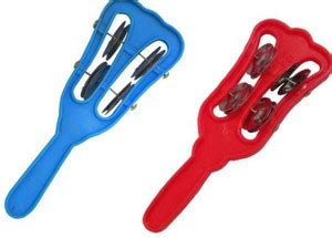 SHRI ANAND Plastic Manjira Hand Kartal Intstrument for Bhajan Cymbals ...