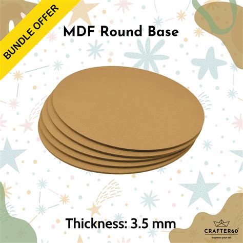 Bundle Offers on DIY MDF Round Base | Save More at Crafter60 – CRAFTER60®