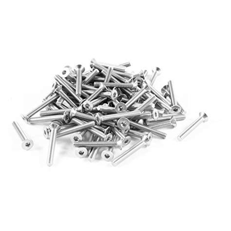 Alcoa Prime100 Pcs 304HC Stainless Steel Countersunk Flat Head Bolt ...