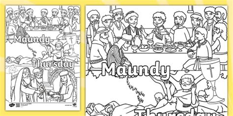 Maundy Thursday Colouring Sheet (teacher made) - Twinkl
