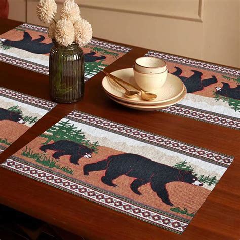 Buy PRAKARTIK BY INDUARTS Tropical Print Dining Table Mat (Set of 6 ...
