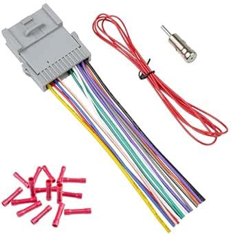 Jayubien Radio Wiring Harness with Antenna Adapter Kit Replacement for ...