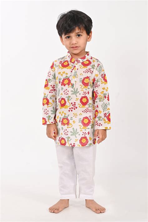 block printed cotton kurta for boys | block printed cotton kurti for ...