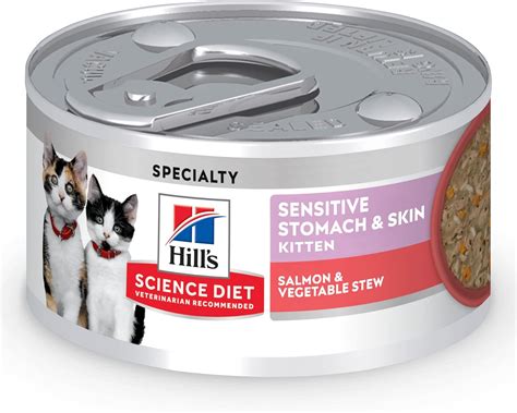Hill's Science Diet Sensitive Stomach & Skin, Kitten, Stomach & Skin Sensitivity Support, Wet ...