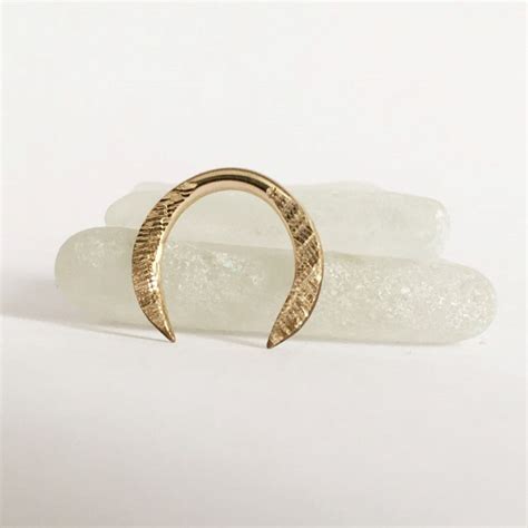 Gold Septum Ring 12g Pincher, Septum Horseshoe Ring, Septum Piercing ...