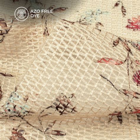 Azo Free Printed Tunisian Poly Crochet Net Fabric – Fabcurate