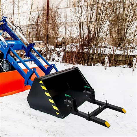 Buy Clamp on Pallet Forks 43,Tractor Bucket Forks with Stabilizer Bar ...