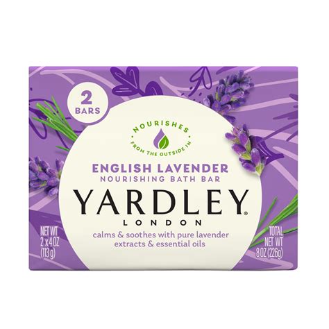 Jabón en barra Yardley London Nourishing English Lavender 120 ml x2 ...