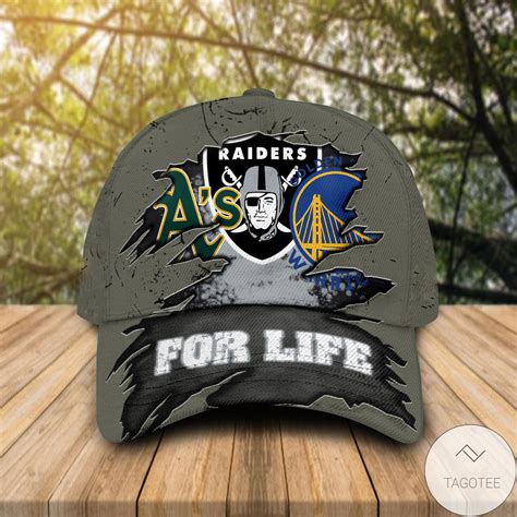 Oakland Athletics, Oakland Raiders, Golden State Warriors For Life Cap ...