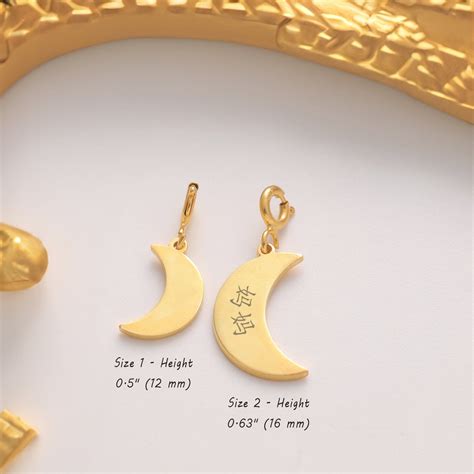 Chinese Necklace Crescent Charm, Chinese Name Necklace, Chinese ...