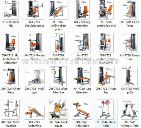 Gym Equipment Names Standing Calf Raise Machine Used In Fitness Center ...