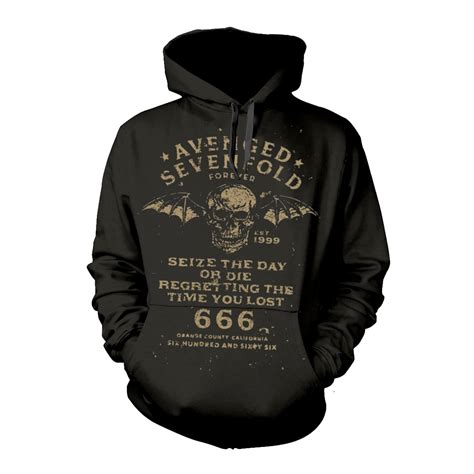 Avenged Sevenfold 'Seize the Day' (Black) Pull Over Hoodie Ã‚Â¦ Eyesore ...