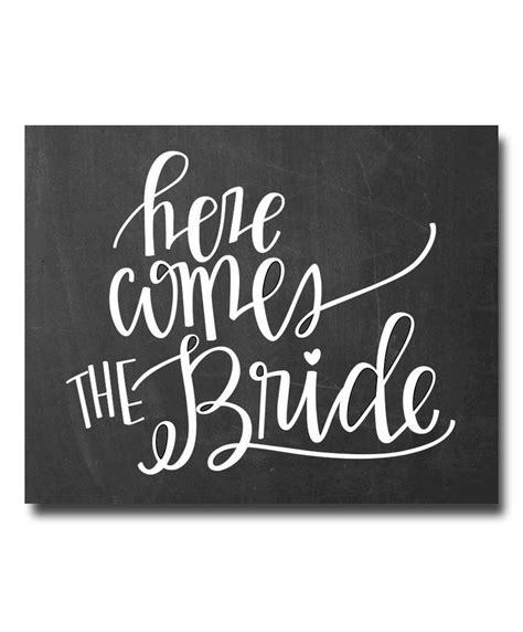 here comes the bride words