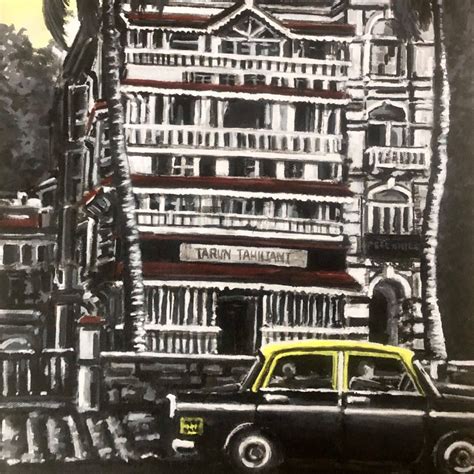 Colaba Houses Painting Artwork By Bharat For Home Wall – TheBimba.com