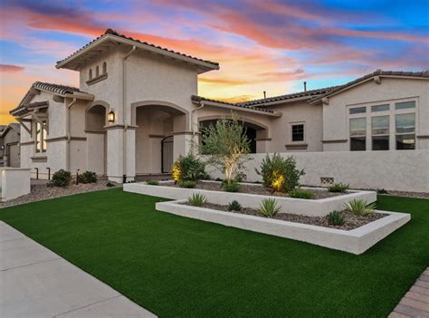 Ellsworth Ranch Front Yard Landscape in Queen Creek, AZ