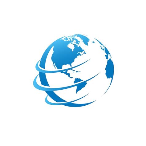 World globe business logo icon vector | Premium Vector