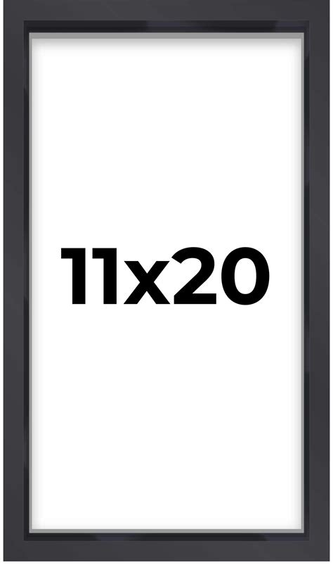 Amazon.com - 11x20 Shadow Box Frame Contemporary Black | 3/4" Depth of ...
