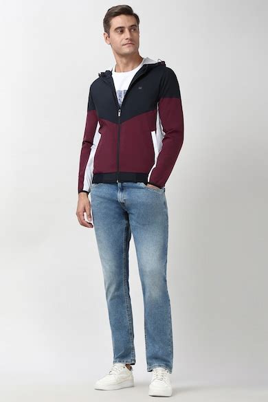 Buy Men Maroon Patterned Casual Jacket Online - 40016497 | Peter England
