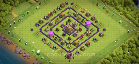 Best Base TH7 with Link, Hybrid Anti Everything - Town Hall Level 7 ...
