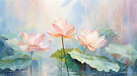 Premium Photo | Abstract green lotus leaf and pink lotus flower ...