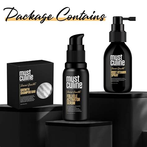 MUSTCULINE Beard Growth Kit for Men, with Beard Serum, Root India | Ubuy