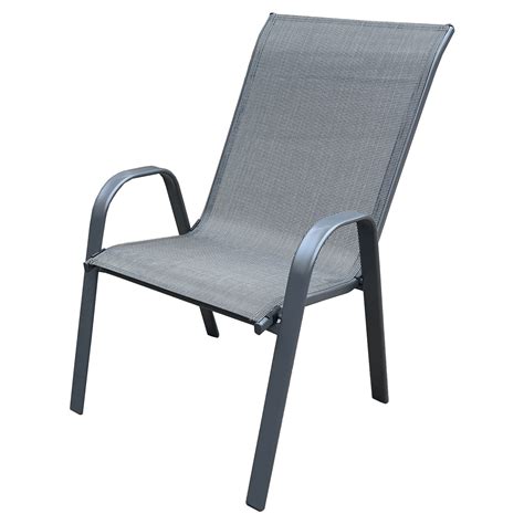 Stacking patio chair. Colour: grey | Rossy