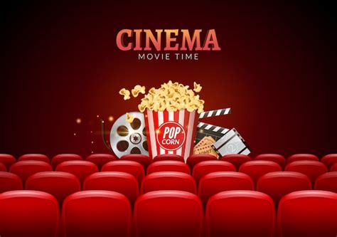 Movie cinema premiere background | Premium Vector