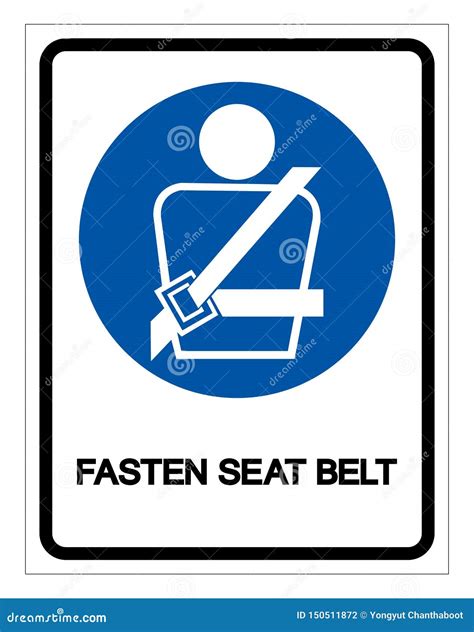 Fasten Seat Belt Signs. Child Safety In Accident. Vector Illustration ...