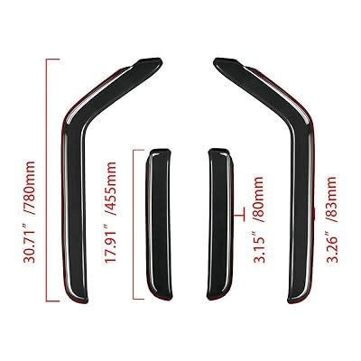 Buy ZZDSNJ Rain Guard 4-Piece for 2018-2022 Jeep Wrangler JL Unlimited ...
