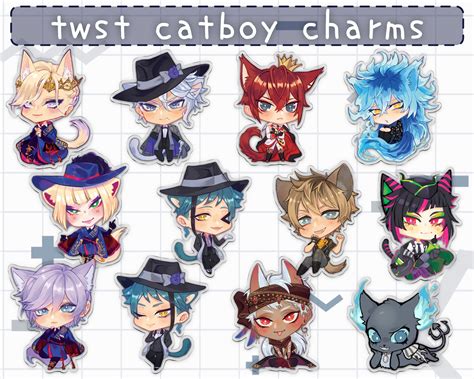 TWST | Catboy Charms - Etsy in 2025 | Catboy, Wonderland clothes, Disney gender bender
