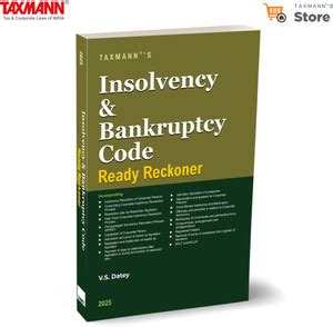 Taxmann's Insolvency and Bankruptcy Code Ready Reckoner [2025 ...