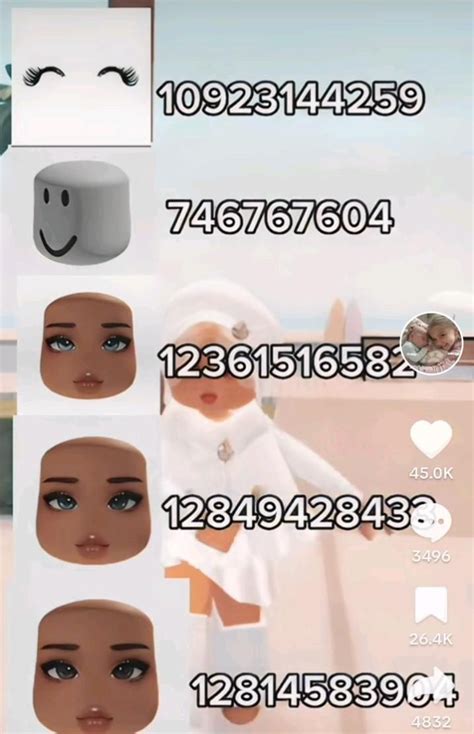 Image result for Face Less Brookhaven Code