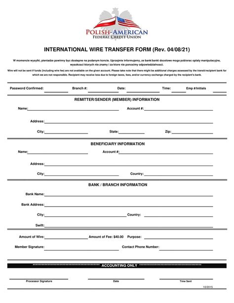Wire Transfer Approval Form at Earl Sigala blog