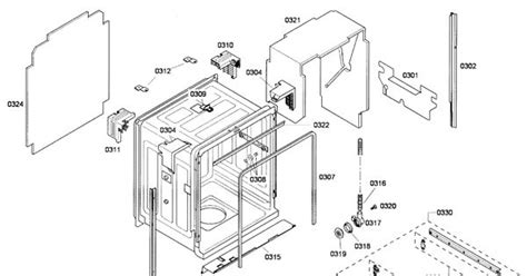 Image result for Bosch Dishwasher Exploded-View