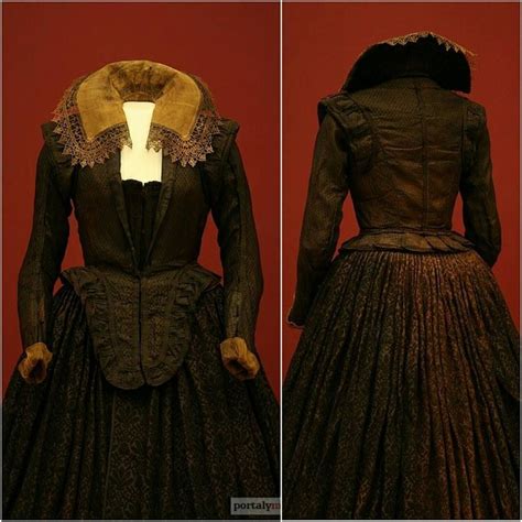 Funerary dress of Markety Frantisky Lobkowiczové, buried in 1621. The ...