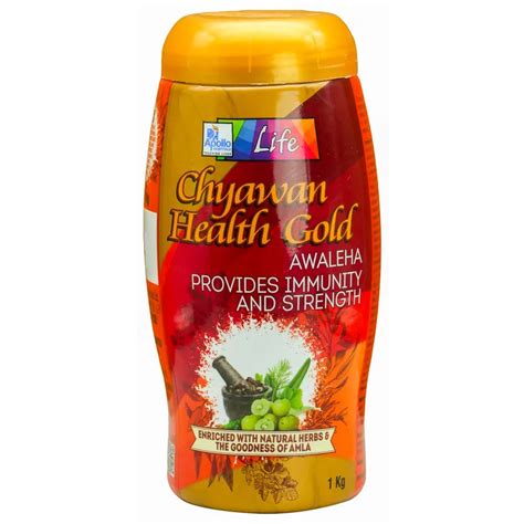 Buy Apollo Life Chyawan Health Gold Chyawanprash, 1kg | 19 Minutes ...